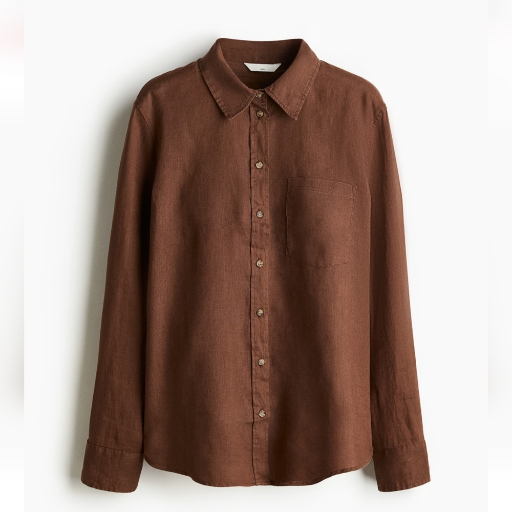 H&M Linen Button Down - Picture 2 of 8